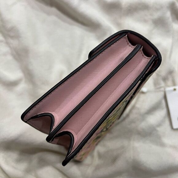 Tory Burch Gemini Link Small Chain Flower Field Shoulder Bag S 74067 $525 NEW - Picture 4 of 12